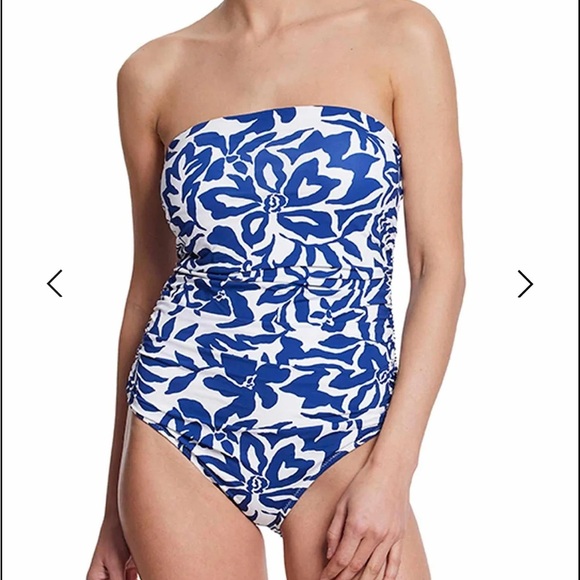 Hanky Panky Women's One Piece in Blue and White Floral - Picture 4 of 4